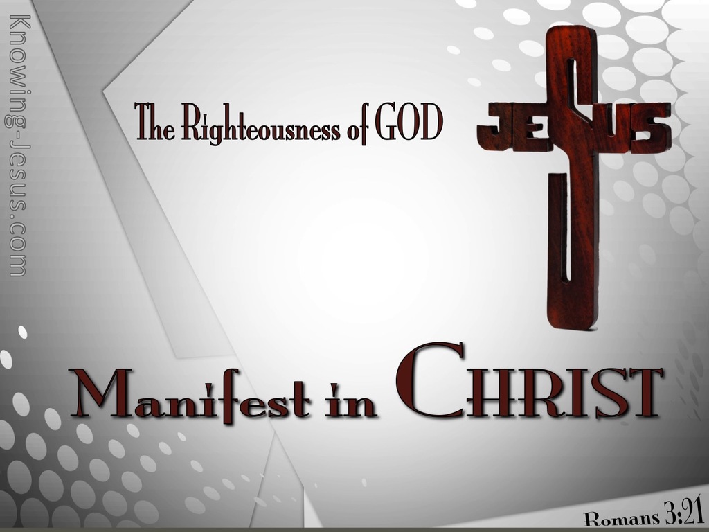 Romans 3:21 Righteousness Of God In Christ (red)